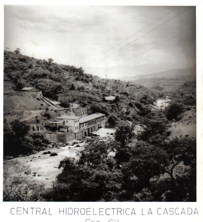 Hidroeléctrica La Cascada década 1960